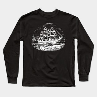 Ernst Haeckel Challenger Woodcut Long Sleeve T-Shirt